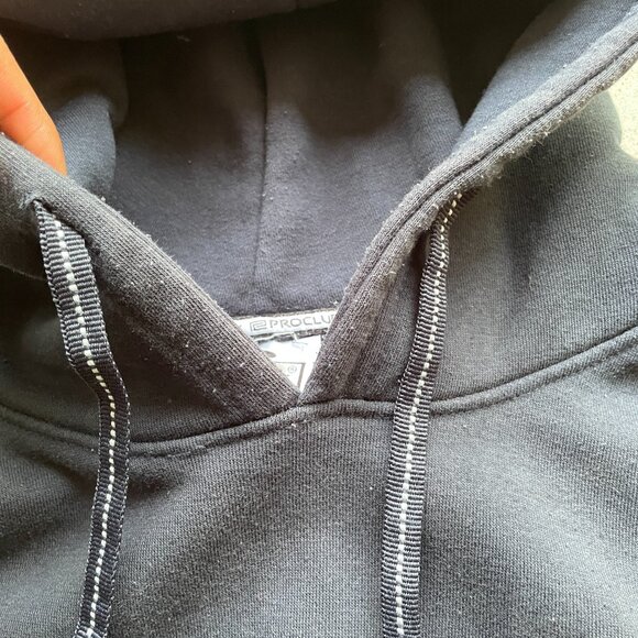 Pro Club Heavy Weight Hoodie Sweatshirt Pullover Navy Blue Size Small - Picture 3 of 4